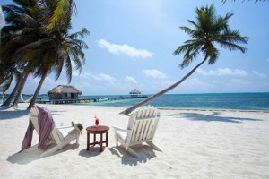 White sand beach in Belize